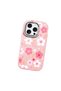 Pink Silicone Case Compatible with iPhone 16 Pro with Shock-Absorbing Camera Protections - 3