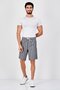 Men Stripe Basic Shorts, Grey - 3