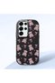 Black Silicone Case Compatible with Samsung Galaxy S25 Ultra with Shock-Absorbing Camera Protections