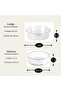 2 pcs Non Skid Lazy Susan Kitchen Organizer and Storage 360 Degree Rotating, Clear Plastic - 6
