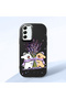 Black Silicone Case Compatible with Samsung Galaxy S21 Fe with Shock-Absorbing Camera Protections