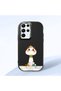 Black Silicone Case Compatible with Samsung Galaxy S22 Ultra with Shock-Absorbing Camera Protections