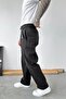 Black Belted Extra Loose Baggy Parka Trousers - 2
