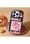 Black Silicone Case Compatible with iPhone 15 Pro with Shock-Absorbing Camera Protections - 3