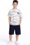 Boys' T-Shirt Shorts Set Printed Summer Sports Set