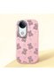 Vivo V50 Compatible Shock-Absorbing Camera Protected Pink Silicone Case
