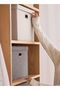 Cotton Linen Folding Storage Boxes With Lids Decorate The Handle Storage Box (off-white，44*29*30cm） - 6