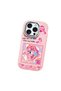 Pink Silicone Case Compatible with iPhone 15 Pro with Shock-Absorbing Camera Protections - 4