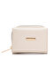 Women's Small Wallet Zippered Card Holder Mini Wallet Multi-Compartment Stylish Leather Look White - 5