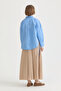 Beige gathered waist parachute skirt - 4