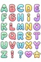 Primary School Sticker Set 180 Pieces 6-Pack - Alphabet Animal Fruit School Supplies Notebook Label - 4