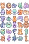 Cute Animals Sticker Set 150 Pieces - Mega Pack of 5 No20 - Laptop Notebook Agenda - 2
