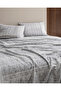 Petrus Double 100% Cotton Coco Crep Printed Duvet Cover Set - Gray - 3