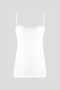 White Thin Strap Padded Strapless Bodysuit - 3