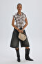 Frenzy Plaid Ecru Short Shirt - 2