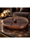 6-Compartment Covered Acacia Luxury Snack Bowl & Presentation Container Mn-1726 - 2