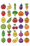 Sweet Food Fruit Sticker Set 150 Pieces - Mega Pack of 5 No03 - Laptop Notebook Agenda - 3