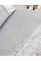 Petrus Double 100% Cotton Coco Crep Printed Duvet Cover Set - Gray - 6