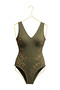 Strap Metal Body Shaped Bikini Swimsuit Strap (Mat Gold) Color 1 Piece - 2