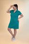 Women's Plus Size Skirt-Tie Dress Green - 2