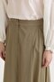 Expandable cotton skirt khaki - 3