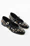 Gala Black Gold Trok Detailed Ballerinas - 2