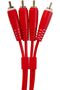 Audio Cable Set RCA - RCA Red Straight 1.5m - 2
