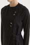 Asymmetrical closure lyocell vest black - 3