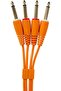 Audio Cable Set 1/4'' Jack - 1/4'' Jack Orange Straight 3m - 2