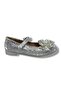 7053-26 Glittery Satin Stoned Ribbon Single Strap Girls' Ballerinas 31-36 - 2