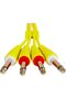 Audio Cable Set 1/4'' Jack - 1/4'' Jack Yellow Straight 3m - 4
