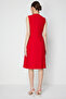 فستان ميدي مزدوج الصدر مع إكسسوارات معدنية - 5