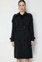 Belted Shoulder Epaulet Trench Coat - 3