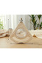 Trendme Natural Wooden Corner Bird Feeder with Feeding Container for Budgerigars - 2