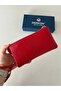 Retall Hand-Held Genuine Leather Women's Wallet with Living Flower Design - 2