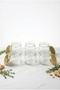 6-Piece Glass Jar Bowl Set with Metal Lids, Sturdy and Durable Storage Container, 300 ml - 4
