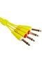 Audio Cable Set 1/4'' Jack - 1/4'' Jack Yellow Straight 3m - 3