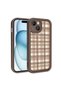 iPhone 15 Case with Camera Protection Printed Back Surface Tgco Classy Cover - Black - 5