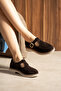 Petra Brown Suede Genuine Leather Loafer - 3