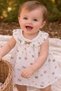Colorful Butterfly Patterned Baby Girl Summer Muslin Dress