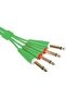 Audio Cable Set 1/4'' Jack - 1/4'' Jack Green Straight 1.5m - 3