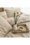 100% Organic Cotton Muslin Anti-Sweat Double Duvet Cover Set with Padded Cushions - Oeko-Tex Certified - 4