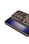 Galaxy S24 Case with Camera Protection Printed Back Surface Tgco Classy Cover - Black - 6