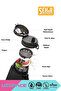 1000ml New Double Color Leak-Proof Bpa-Free Motivational Tritan Water Bottle with Lockable Lid - 3