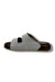 55206-26 Glittery Leather Double Band Anatomical Women's Slippers 36-40 - 3