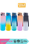 1000ml New Double Color Leak-Proof Bpa-Free Motivational Tritan Water Bottle with Lockable Lid - 7