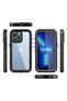 حافظة مقاومة للماء TGCO 1-1 متوافقة مع هاتف iPhone 13 Pro - أسود - 6