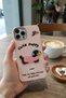 iPhone 16 Pro Compatible Kawaii Embroidered Cute Puppy Figured Silicone Phone Case - 3