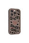 iPhone 14 Pro Max Case with Camera Protection Printed Back Surface Tgco Classy Cover - Black