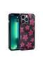 iPhone 12 Pro Max Compatible Shiny Tgco Popy Case with Glitter Pattern and Camera Protection-Flower